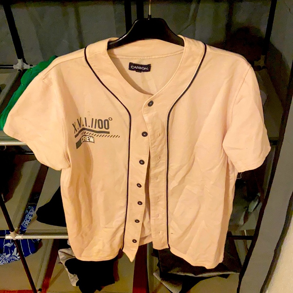Graphic Pink Baseball Jersey